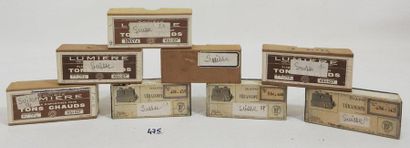 Lot de 8 boites de plaques photos stereoscopiques...