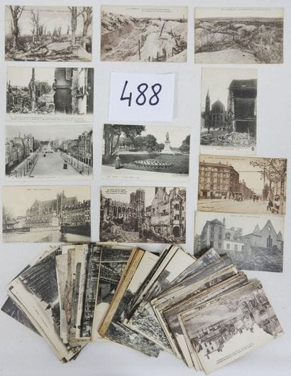 Guerre 14 /18 Ruines et France

Reims ruines,...