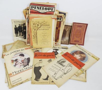 Lot de vieux documents et coupures de presse...