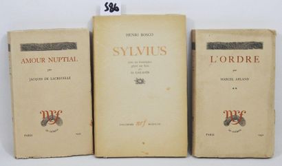GALLIMARD - NRF - 3 Numbered VOLUMES

* Henri...