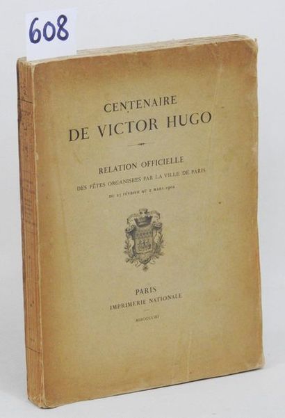 Le CENTENAIRE de Victor HUGO - 

Relation...