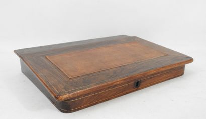 ECRITOIRE de voyage en bois et filets de...