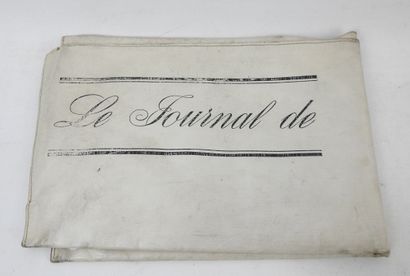 TROUSSE de toilette en cuir marqué le journal...