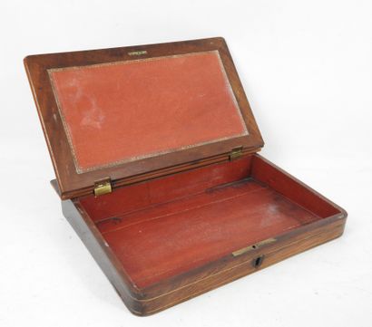 ECRITOIRE de voyage en bois et filets de...