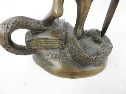 STENER : Orientale les yeux bandés. Bronze....