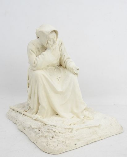 GATELLIER (XXe) : Cras Mihi. Sujet en plâtre....