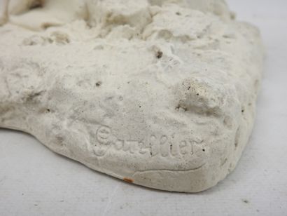 GATELLIER (XXe) : Cras Mihi. Sujet en plâtre....