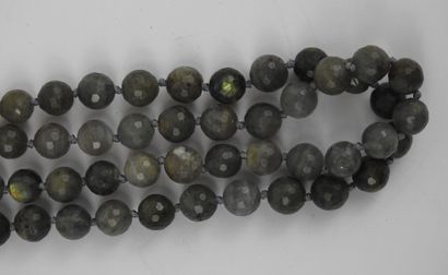 COLLIER fantaisie, composé de deux rangs...