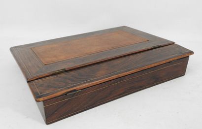 ECRITOIRE de voyage en bois et filets de...