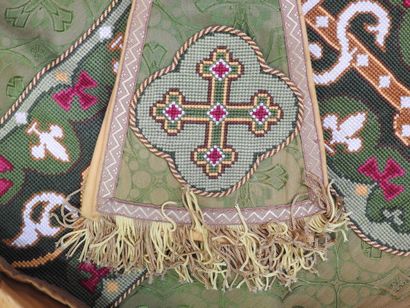 CHASUBLE romaine - paramentique en tissu...