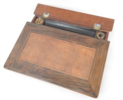 ECRITOIRE de voyage en bois et filets de...