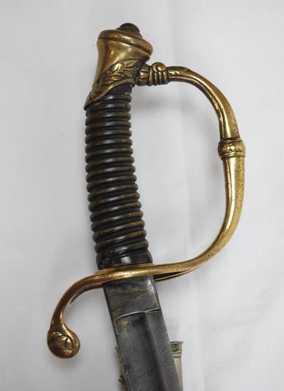 BELGIQUE. Sabre d'officier de cavalerie,...