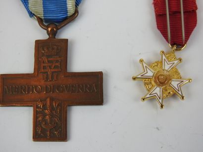 DIVERS. Croix du mérite de guerre italien...