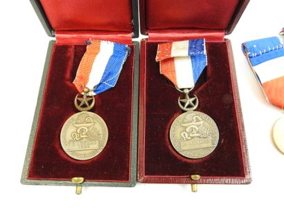 FRANCE. Lot de 6 médailles d'honneur anciennes...
