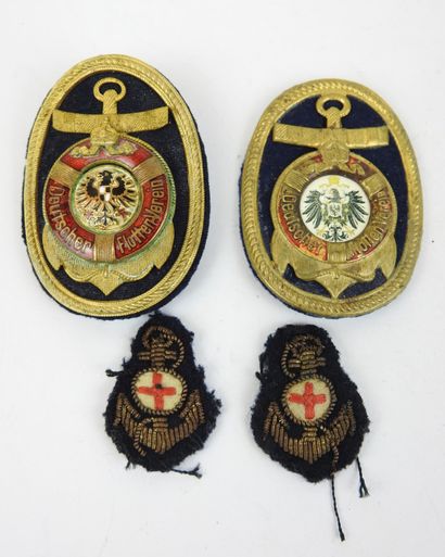ALLEMAGNE. Suite de 2 insignes de casquette...