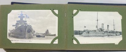 ALBUM CPA. Collection d'environ 100 cartes...