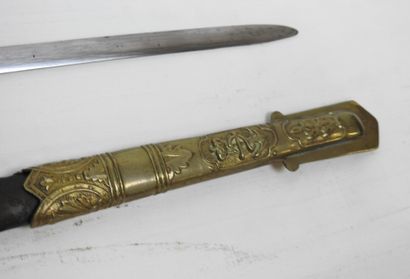 ITALIE. Sabre d'officier de marine, fusée...