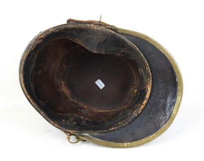 FRANCE. Shako modèle 1872 de chasseur à cheval,...