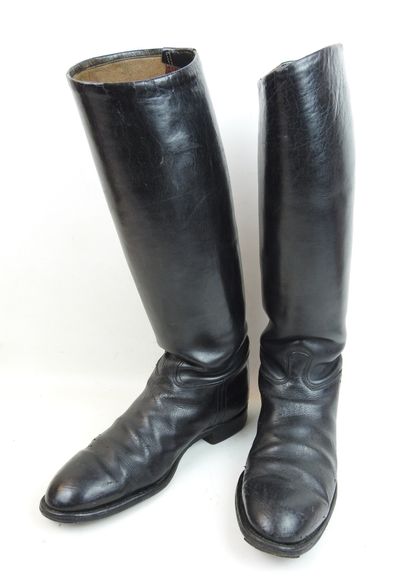 ALLEMAGNE. Paire de bottes d'officier allemand...