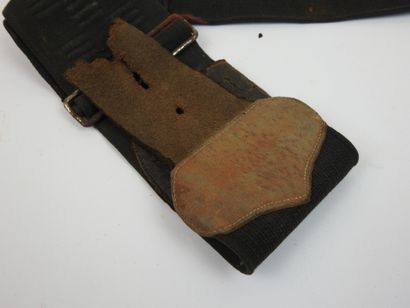 FRANCE. Ceinture d'officier en toile élastique,...