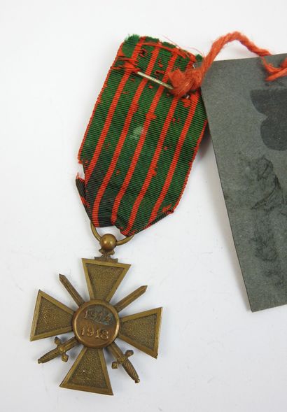FRANCE. Croix de guerre attribuée au sous-lieutenant...
