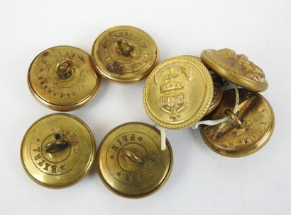 GERMANY. Lot of 8 imperial navy large gold...