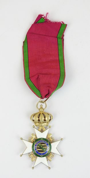 SAXE. Ordre de la maison Ernestine, croix...
