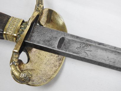 FRANCE. Epée d'officier supérieur de la Garde...