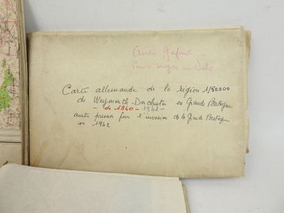 DOCUMENTS. Carte d'état-major allemande au...