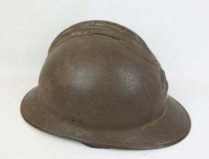 FRANCE. Casque Adrian modèle 1926 d'artillerie...