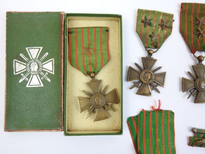 FRANCE. Suite de croix de guerre attribuées...