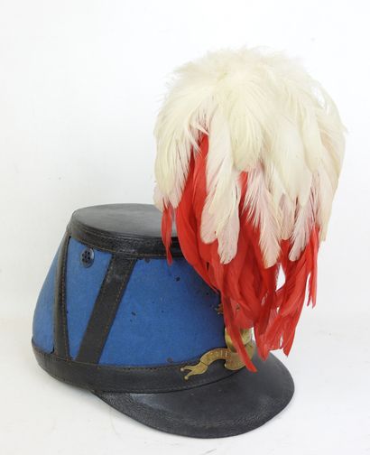 FRANCE. Shako modèle 1872 d'élève de St Cyr,...