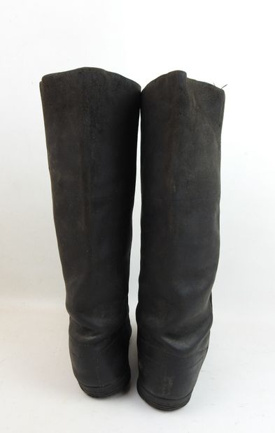 FRANCE. Paire de bottes d'officier en cuir...
