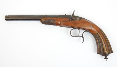 FRANCE. Pistolet de salon système Flobert...