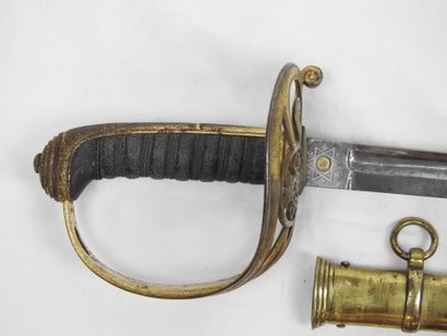 ANGLETERRE. Sabre d'officier d'infanterie...