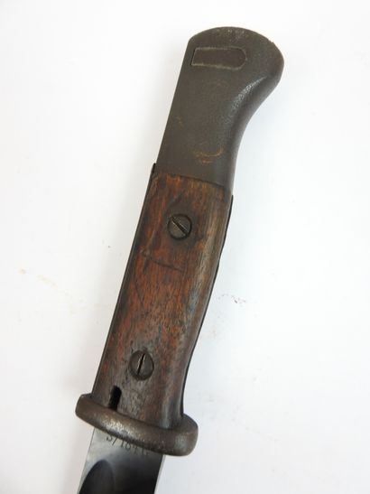 ALLEMAGNE. Baïonnette Mauser 98K, plaquette...