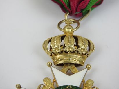 SAXE. Ordre de la maison Ernestine, croix...