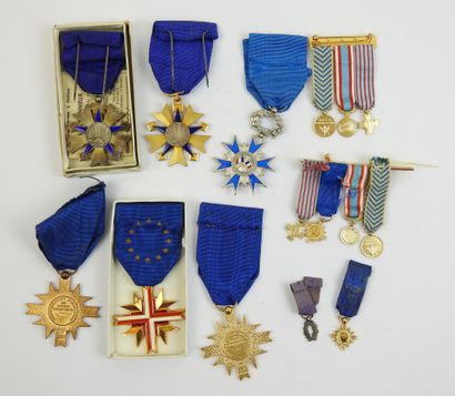 FRANCE. Lot de 6 médailles diverses, ordre...