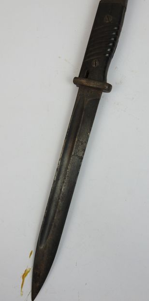ALLEMAGNE. Baïonnette Mauser 98K, lame numérotée...