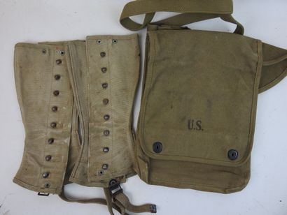 ETATS-UNIS. Porte-cartes M38 avec sangle,...