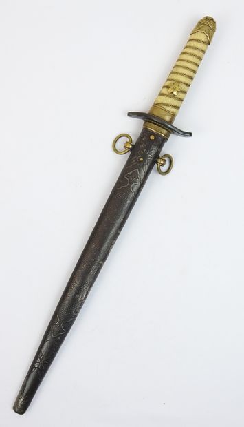 JAPON. Dague d'officier de la marine impériale...