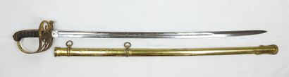 ANGLETERRE. Sabre d'officier d'infanterie...