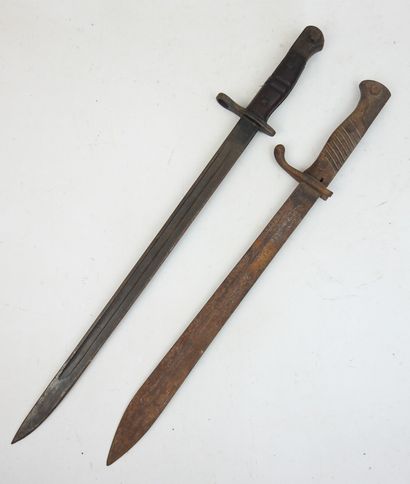 LOT. Baïonnette Mauser 1915 signée de Simson...