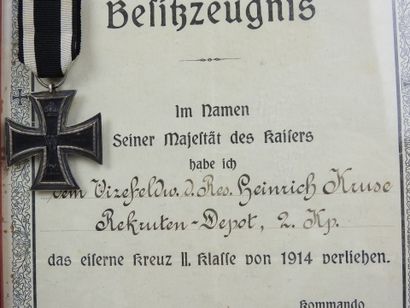 ALLEMAGNE. Croix de fer de 2e classe, fabrication...