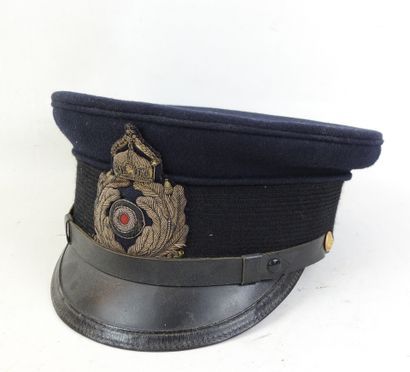 ALLEMAGNE. Casquette d'officier de la marine...