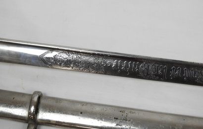 BELGIQUE. Sabre d'officier modèle 1889, garde...