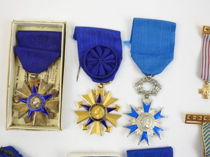 FRANCE. Lot de 6 médailles diverses, ordre...