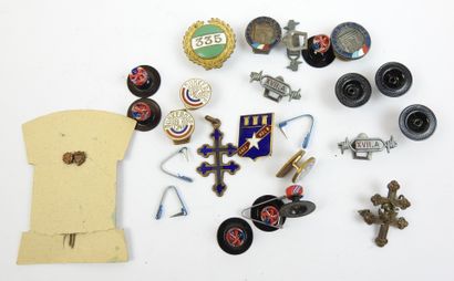FRANCE. Lot d'insignes de boutonnière, Dunkerque...