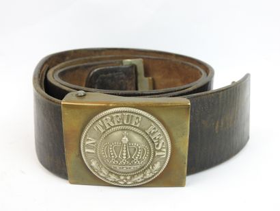 GERMANY. Belt with Bavarian plate model 1895...