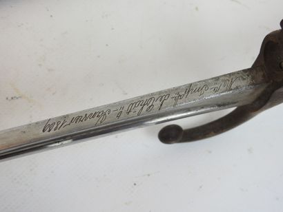FRANCE. Baïonnette Chassepot modèle 1866...